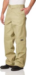 Dickies 85283 Loose Fit Double Knee Work Pants - Khaki, 54