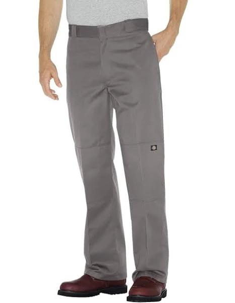 Dickies 85283 Loose Fit Double Knee Work Pants - Silver, 44