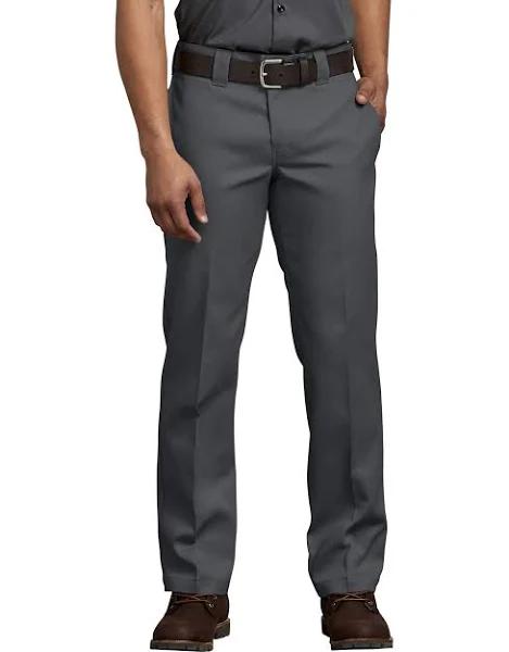 Dickies 873f Flex Slim Fit Straight Leg Work Pants - Charcoal, 32