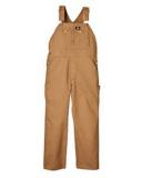 Dickies DB100 Bib Overalls - Rinsed Brown Duck, 36