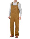 Dickies DB100 Bib Overalls - Rinsed Brown Duck, 38