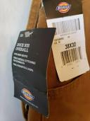 Dickies DB100 Bib Overalls - Rinsed Brown Duck, 38