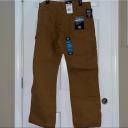 Dickies du250 Relaxed Fit Straight Leg Carpenter Duck Jeans - Rinsed Brown Duck, 34