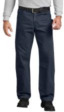 Dickies du336 Relaxed Fit Straight Leg Carpenter Duck Jeans - Rinsed Dark Navy, 36