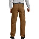 Dickies du336 Relaxed Fit Straight Leg Carpenter Duck Jeans - Rinsed Moss Green, 36