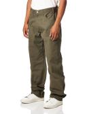Dickies du336 Relaxed Fit Straight Leg Carpenter Duck Jeans - Rinsed Moss Green, 38