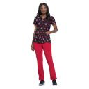 Dickies EDS Camo's Abloom Women's 2-Pocket Stretch V-Neck Print Scrub Top | Size 3x