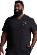 Dickies EDS Essentials Men's V-Neck Scrub Top - 4x - Black