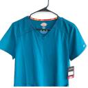 Dickies EDS Essentials V-Neck Scrub Top - S - Caribbean Blue