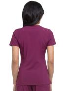Dickies EDS Essentials V-Neck Scrub Top - S - Wine