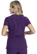 Dickies EDS Essentials V-Neck Scrub Top - XL - Eggplant