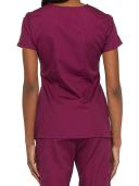 Dickies EDS Signature Scrubs Contemporary Fit V-Neck Top - 2x - Wine