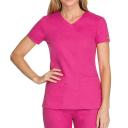 Dickies EDS Signature Scrubs Contemporary Fit V-Neck Top - 2x - Wine
