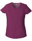 Dickies EDS Signature Scrubs Contemporary Fit V-Neck Top - 2x - Wine