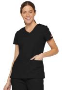 Dickies EDS Signature Scrubs Contemporary Fit V-Neck Top - M - Red