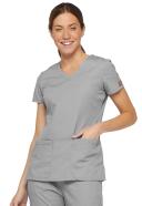 Dickies EDS Signature Scrubs Contemporary Fit V-Neck Top - XS - Eggplant