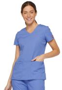 Dickies EDS Signature Scrubs Contemporary Fit V-Neck Top - XS - Eggplant