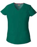 Dickies EDS Signature Scrubs Contemporary Fit V-Neck Top - XXS - Hunter