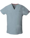 Dickies EDS Signature Scrubs Men's V-Neck Top - 3x - Grey