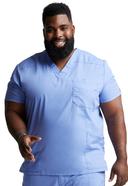 Dickies EDS Signature Scrubs Men's V-Neck Top - 3x - Grey
