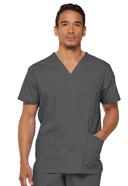 Dickies EDS Signature Scrubs Men's V-Neck Top - 3x - Grey