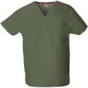 Dickies EDS Signature Unisex V-Neck Scrub Top, White, Si