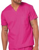 Dickies EDS Signature Unisex V-Neck Scrub Top, White, Si