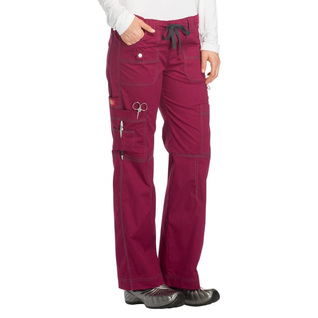 Dickies GenFlex Women's Elastic Waist Cargo Scrub Pants-857455