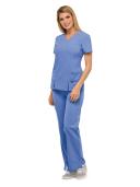 Dickies Medical 82851 V-Neck Top - Ceil Blue, L