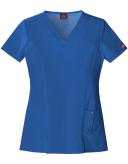 Dickies Medical 82851 V-Neck Top - Royal, L