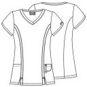 Dickies Medical 82851 V-Neck Top - Royal, L