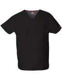 Dickies Medical 83706 Unisex V-Neck Top - Black, 3XL