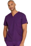 Dickies Medical 83706 Unisex V-Neck Top - Eggplant, XL
