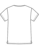 Dickies Medical 83706 Unisex V-Neck Top - Galaxy Blue, S
