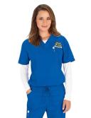 Dickies Medical 83706 Unisex V-Neck Top - Royal, 2XL
