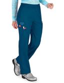 Dickies Medical 86106t - Women's Tall Elastic Waist Pull-On Pant - Caribbean Blue, XS