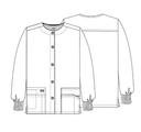 Dickies Medical 86306 Round Neck Jacket - White, M