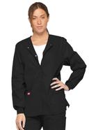 Dickies Medical 86306 Round Neck Jacket - White, M