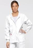 Dickies Medical 86306 Round Neck Jacket - White, M