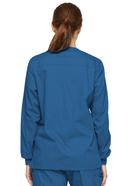 Dickies Medical 86306 Snap Front Warm-Up Jacket - Pewter, L