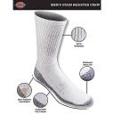Dickies Men's All-Purpose Work Stain Resister Crew Socks