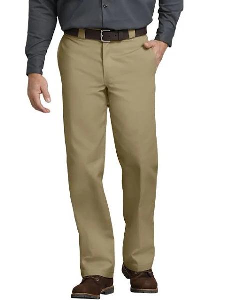 Dickies Men's Big and Tall Original 874 Work Pant, Khaki, 52W x 32L