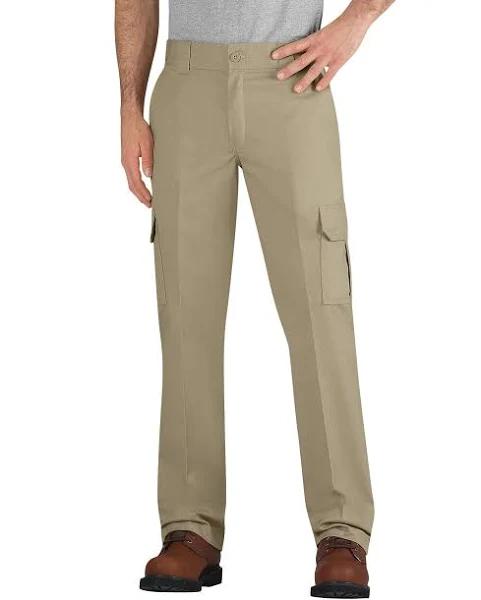 Dickies Men's Casual Pant Desert Sand Slim Straight Cargo Pants 38x30