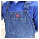 Dickies Men's Denim Stone Washed Bib Overalls
