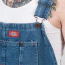 Dickies Men's Denim Stone Washed Bib Overalls
