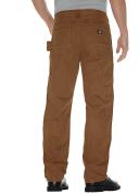 Dickies Men's Relaxed Fit Sanded Duck Carpenter Jean, Brown Duck, 30x3