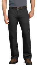 Dickies Men's Relaxed Fit Straight-Leg Duck Carpenter Jean, Black, 42W