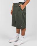 Dickies Mens 13 Inch Multi Pocket Work Short Olive Green, Size 42