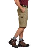Dickies Mens 13 Inch Relaxed Fit Multi-pocket Short, Khaki, 38