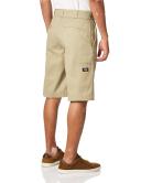 Dickies Mens 13 Inch Relaxed Fit Multi-pocket Short, Khaki, 38